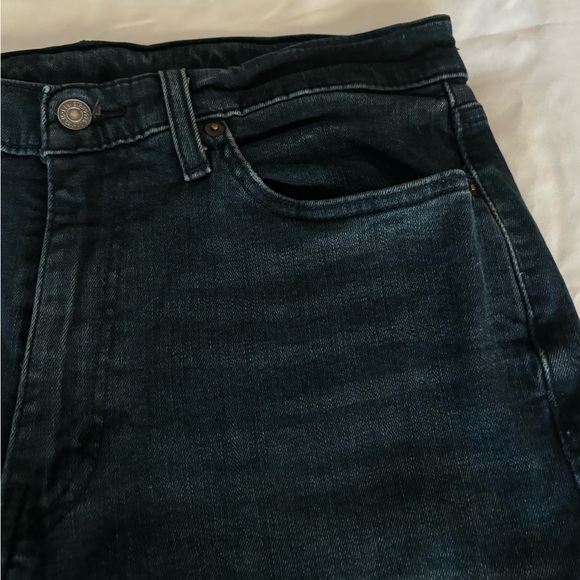 Men's LEVIS 514 Black Label Straight Fit     33 X 30 Dark Wash Stretch Jeans - Picture 11 of 15